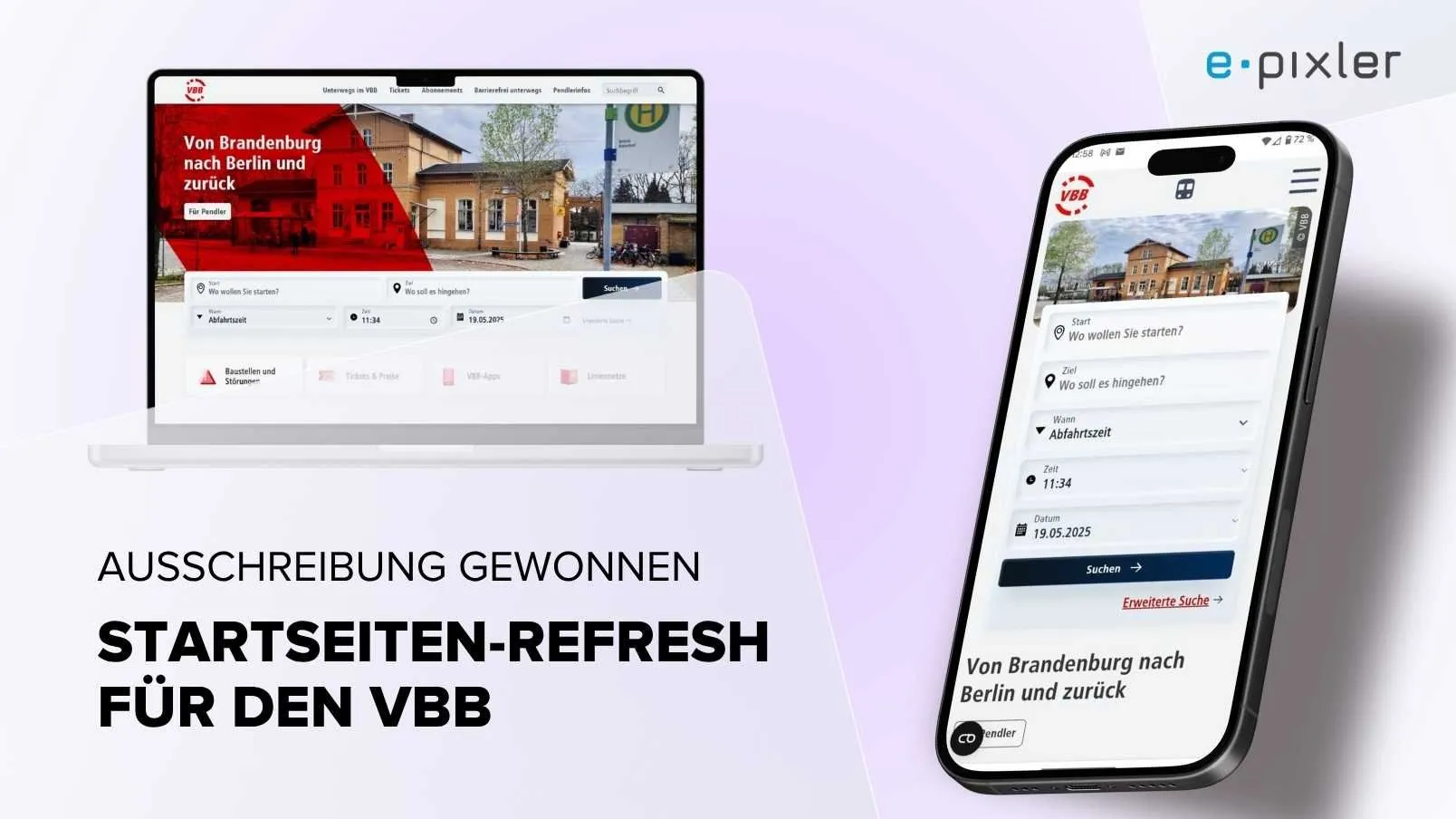 Startseiten-Refresh für den VBB