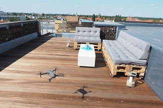 e-pixler Dachterrasse Drohne