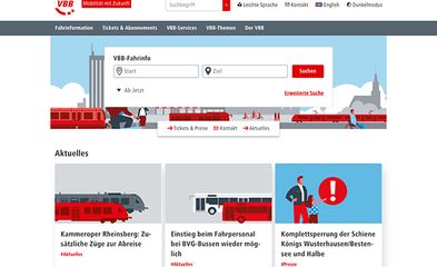 VBB TYPO3-Webseiten Relaunch von e-pixler
